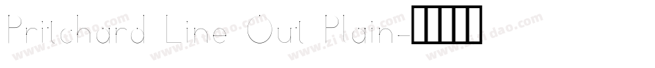 Pritchard Line Out Plain字体转换